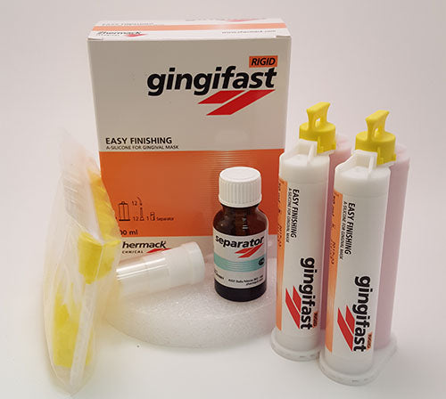 Zhermack C401520 Gingifast Rigid Gingival Mask Silicone 2/Pk 50 mL Zhermack C401520 Gingifast Rigid Gingival Mask Silicone 2/Pk 50 mL
